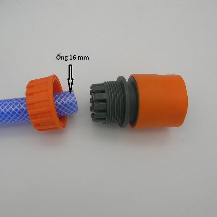 ĐẦU NỐI ỐNG 16MM RA ĐẦU NỐI GÀI MÀU CAM - 557