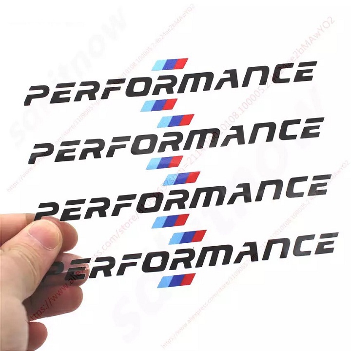 Bộ 4 tem dán tay nắm cửa xe ô tô Performance