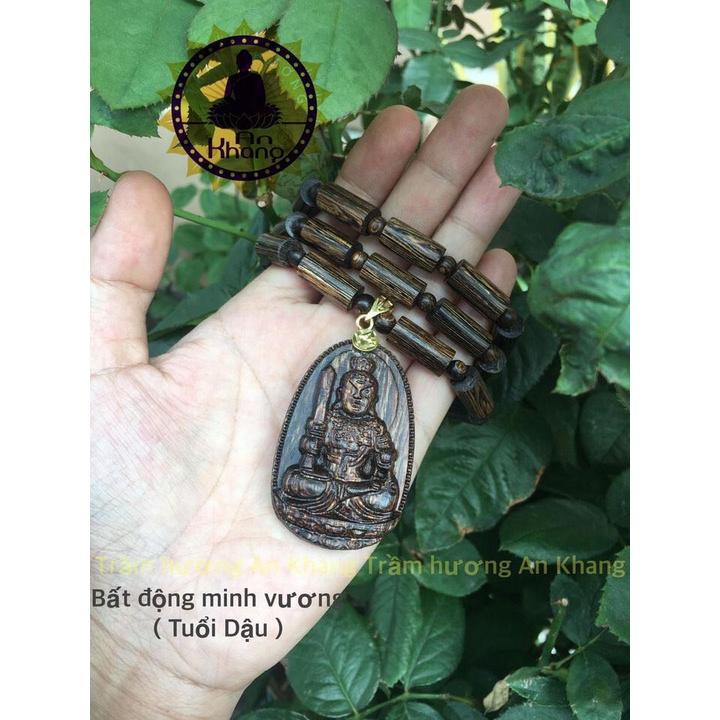 Dây chuyền phật bản mệnh trầm sánh chìm kiểu trúc