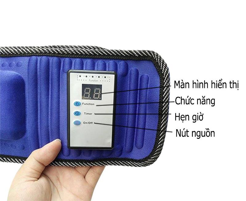 Đai massage giảm mỡ bụng hồng ngoại X5 HL-808 - Điện tử, có hẹn giờ tắt - Hàng Chất Lượng