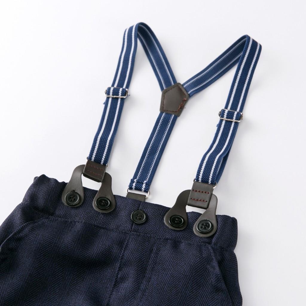 Set sơ mi trắng khủng long bé trai