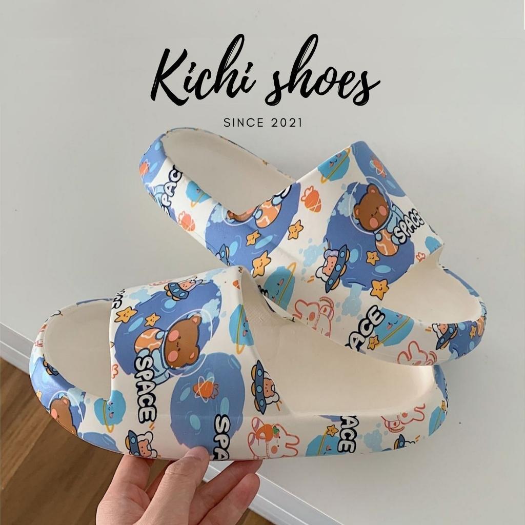 Dép phi hành gia màu xanh sapce - Kichi Shoes
