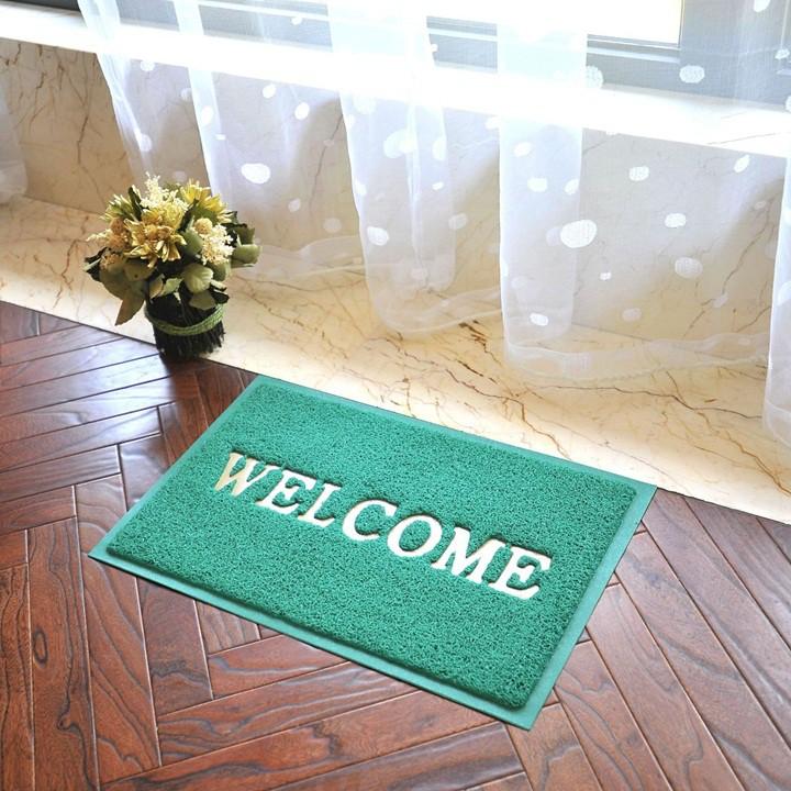 Thảm Chùi Chân Nhựa WELCOME KT 120 cmX180 cm chuẩn 3A, Thảm Để Sảnh