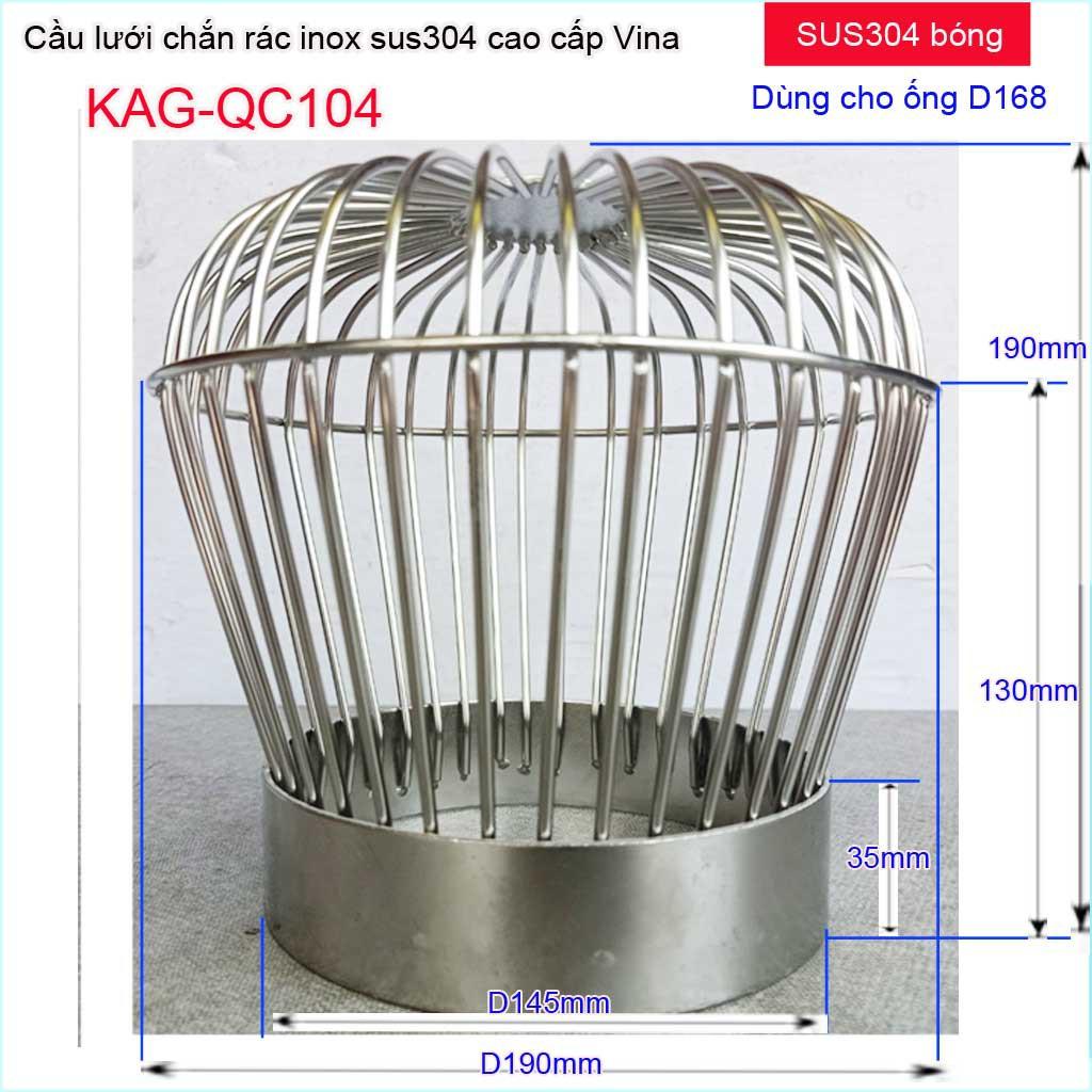 Quả cầu lưới Inox dày, chắn rác sân thượng, phễu chặn rác thoát nước mưa