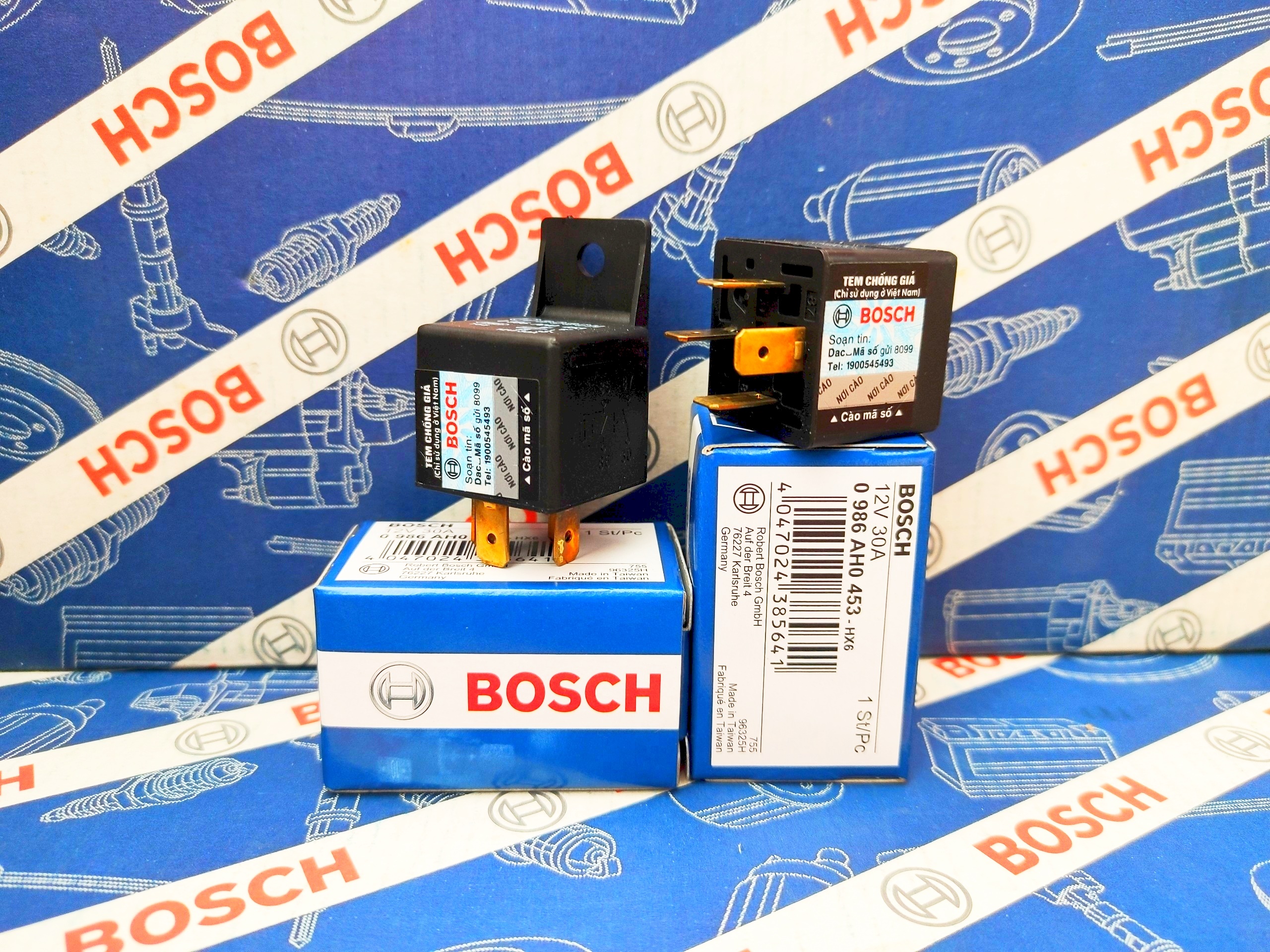 Relay Rờ le Bosch 4 Chân 12V 30A - Relay 453