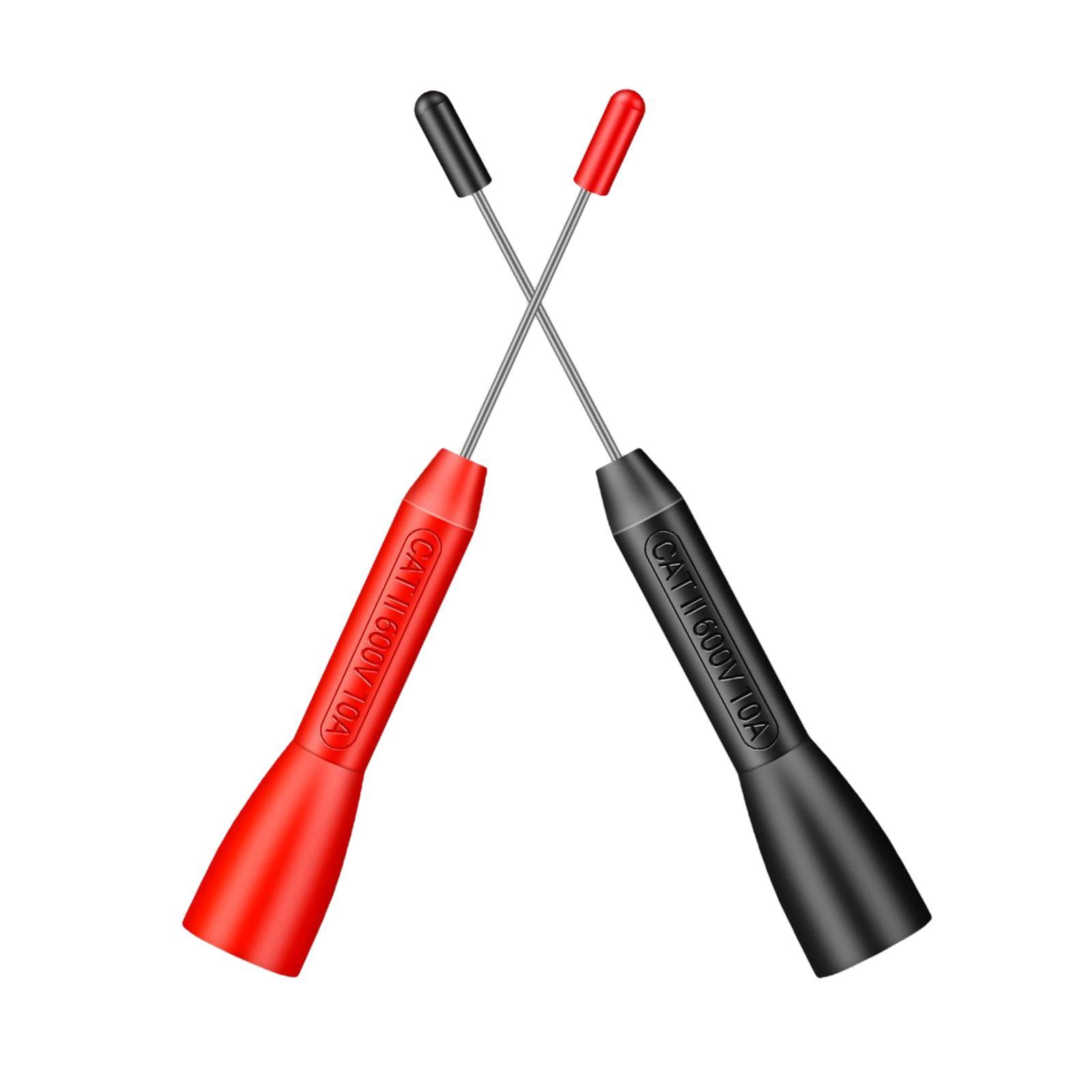 Back Probes Needle Pin Probe Multimeter Probes Test Leads 600V/10A for 2mm Test Leads