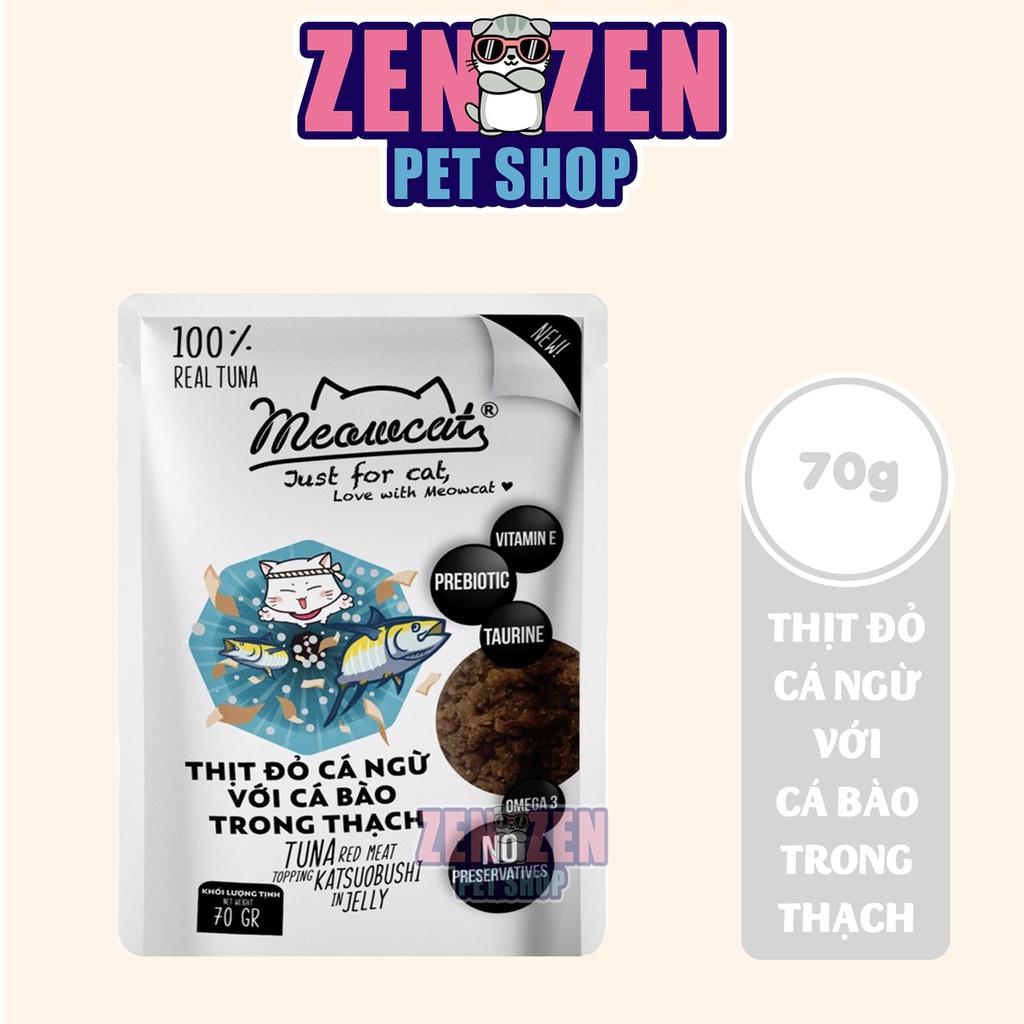 Thùng Pate cho mèo Meowcat 48 gói x 70g