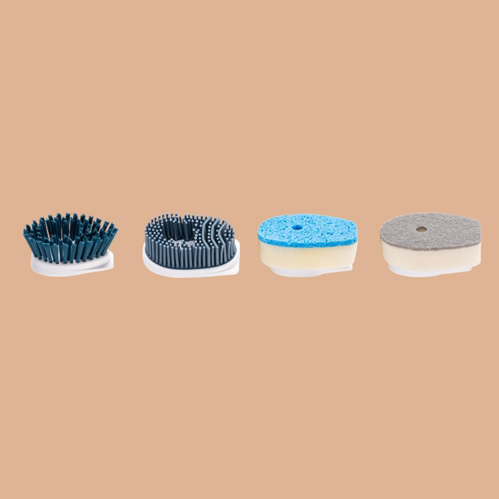 Kitchen Cleaning Brush Set Washing Scrubbing Cleaner Drying Holder Green