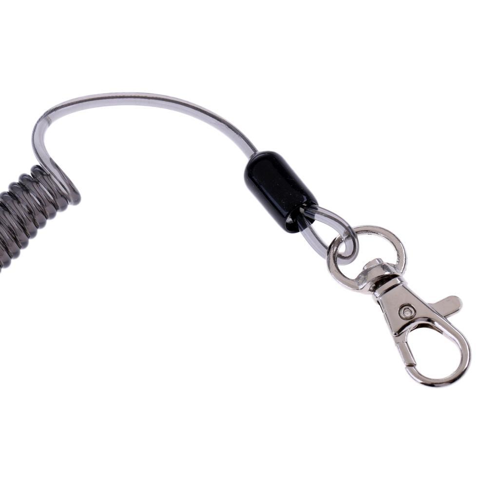 Retractable Fishing Coiled Lanyard With Magnetic Net Release Fly Fishing