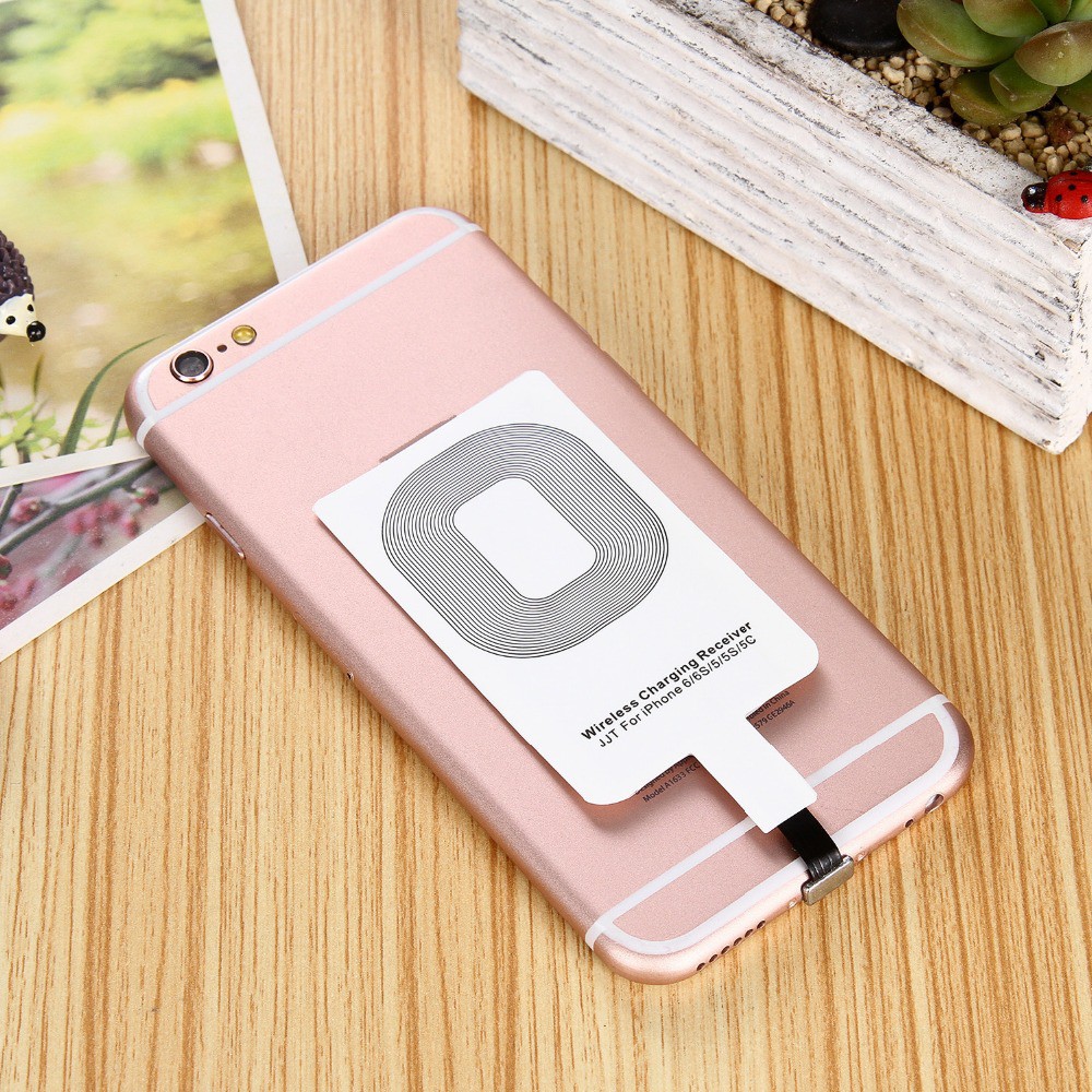 Bộ thu sạc nhanh không dây Qi mỏng nhẹ tiện dụng cho iPhone 7/7 Plus / 6/6 Plus / 6S / 6S Plus iPhone 5 / 5S / 5C / SE 4.4