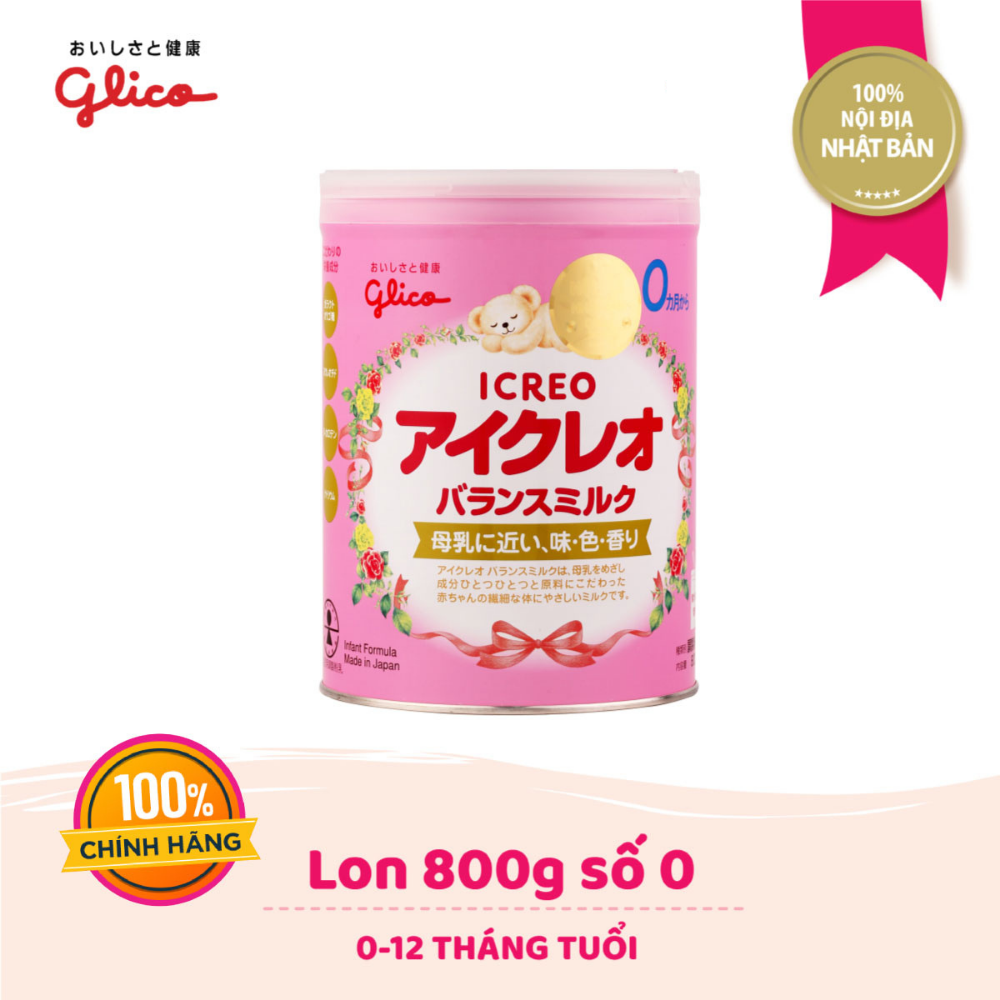 Sữa Glico Icreo Balance Milk (Icreo Số 0) - Hộp 800g