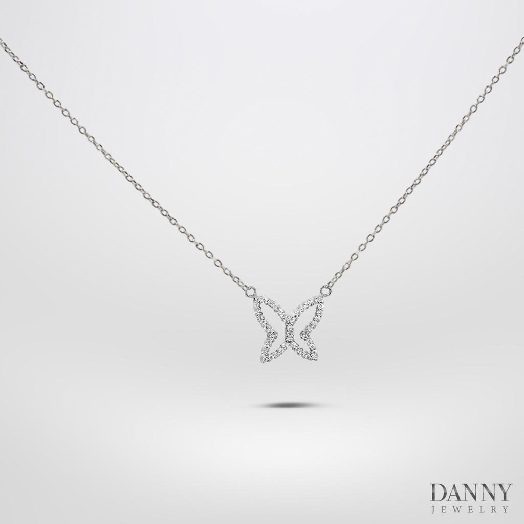 Dây Chuyền Có Mặt Danny Jewelry Bạc 925 Xi Rhodium Hình Bướm DM037