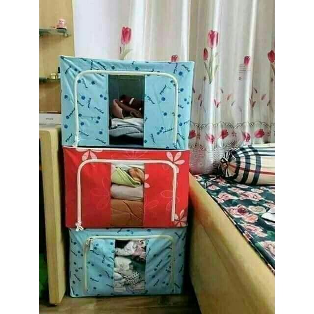 Túi đựng chăn màn quần áo khung sắt