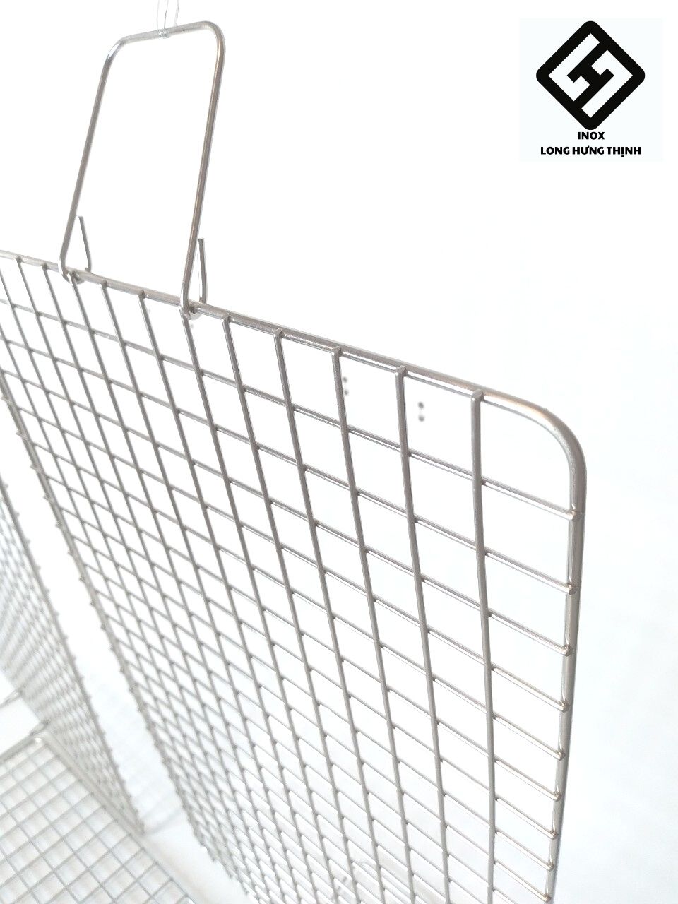 Vỉ nướng 100% INOX không gỉ vỉ nướng 1 mặt nhỏ gọn, tiện dụng, đảm bảo vệ sinh an toàn thực phẩm, dùng được với bếp than, bếp gas, bếp hồng ngoại,...