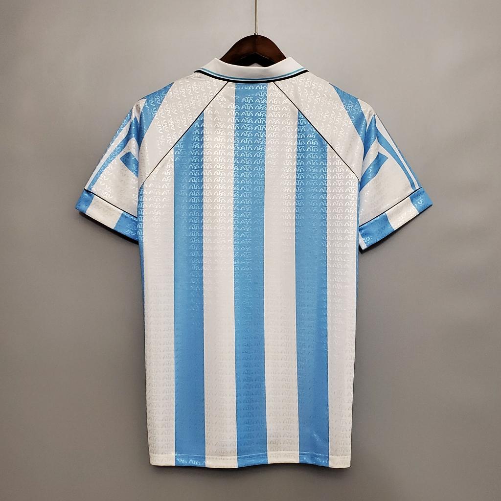 Áo Bóng Đá Retro Tuyển Argentina 1996 - Sân Nhà bản cao cấp vải Cotton Polyester