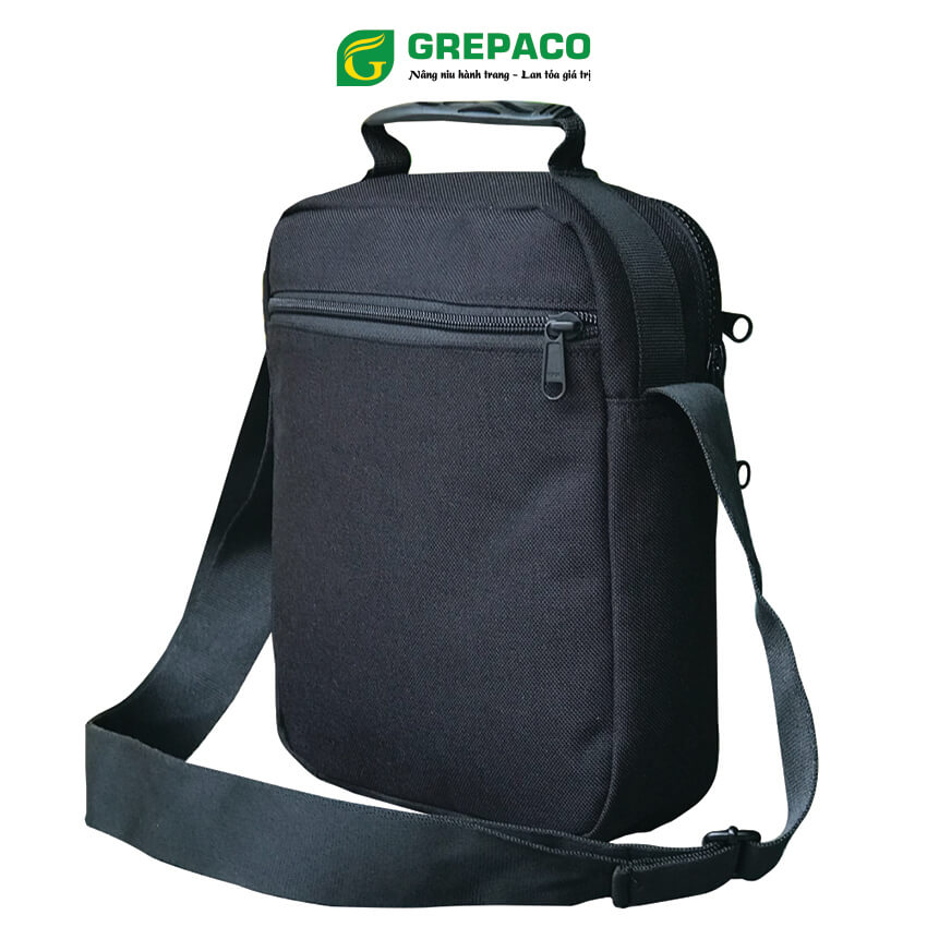 Túi Đeo Chéo Grepaco Nam Nữ Unisex Vải Bố Canvas Thời Trang Hàn Quốc Đa Năng Đựng Điện Thoại Máy Tính Bảng Mini Chống Thấm Xước Nhiều Ngăn Khóa Kéo YKK, Phù Hợp Nhiều Kiểu Xách Đeo Khác Nhau - Hàng Chính Hãng