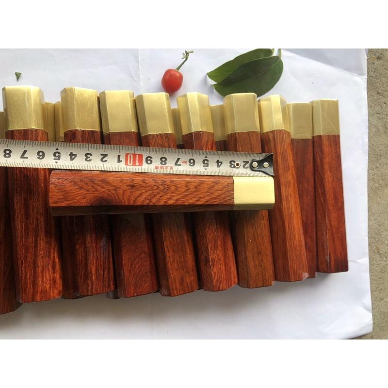 Chuôi bát giác gỗ hương khâu đồng