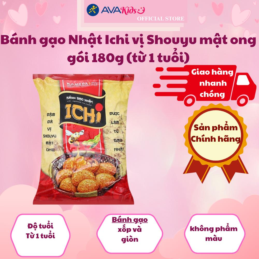 Bánh gạo Nhật Ichi vị Shouyu mật ong gói 180g (từ 1 tuổi)