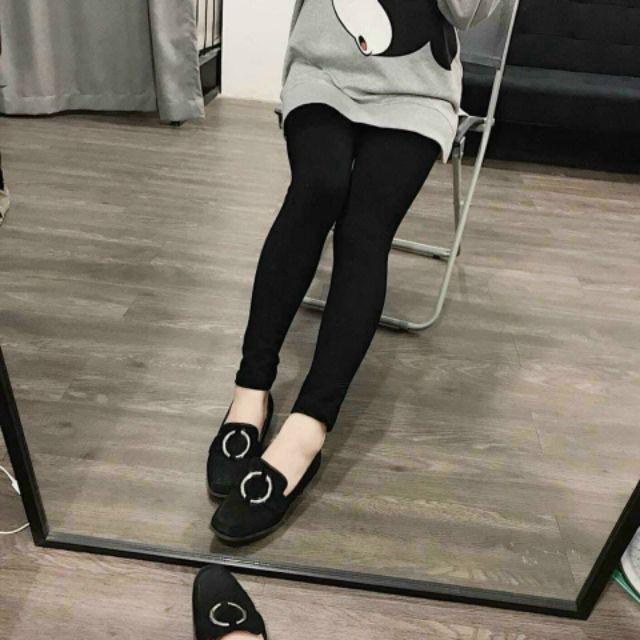 Quần Legging Lót Lông Ấm Nữ, Thun body dáng ôm cạp cao nâng mông, mặc ở nhà mùa đông cực HOT