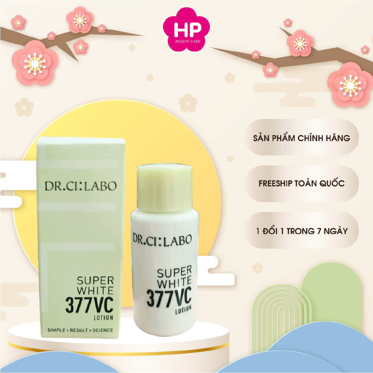 Tinh Chất Kem Dưỡng Trắng Da Ngừa Mụn Dr.Ci:Labo Supper White 377 (18g)