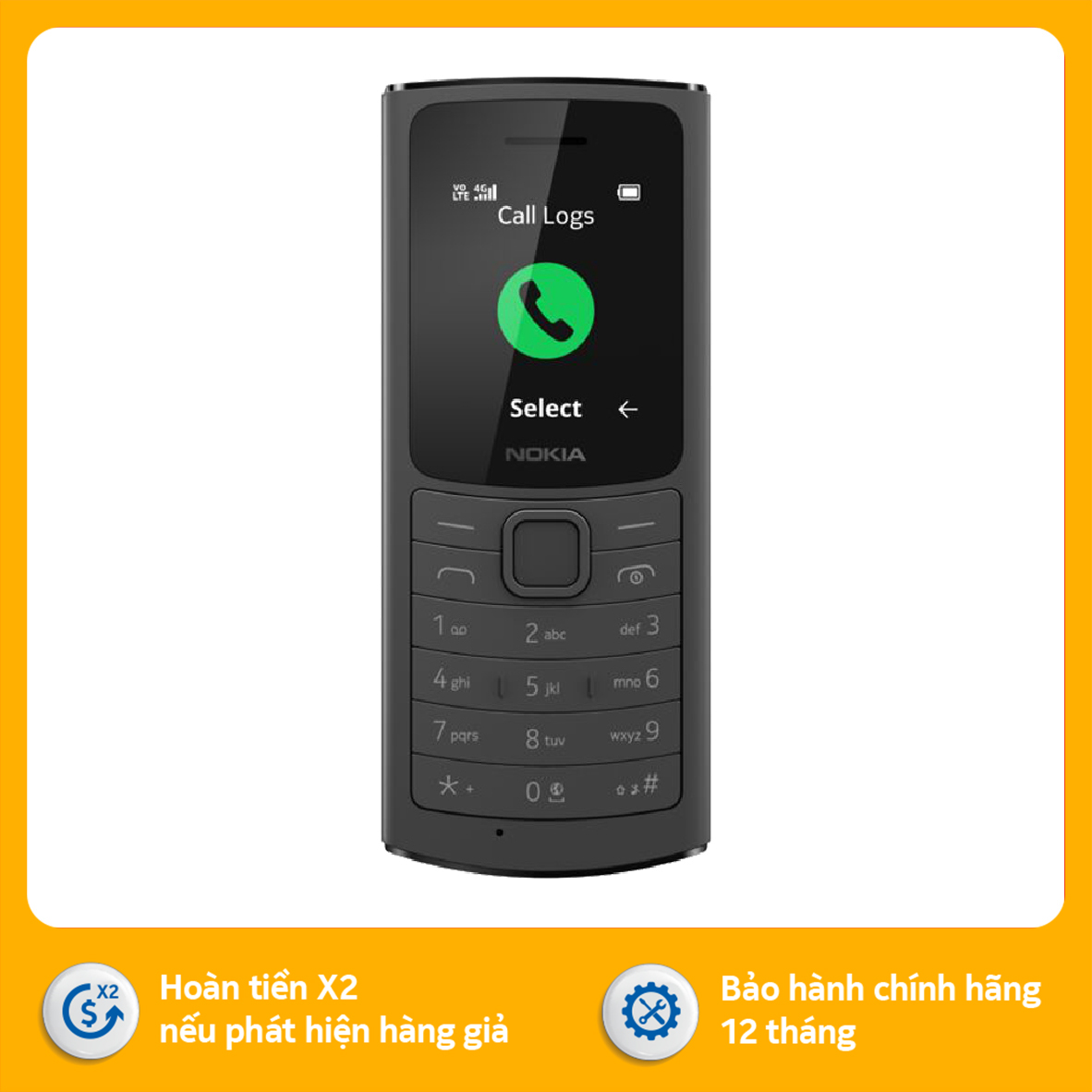 Điện thoại Nokia 110 4G - Hàng chính hãng