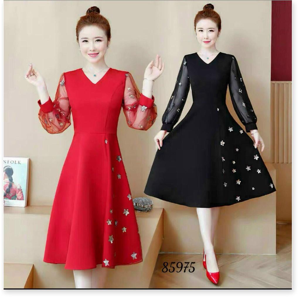 ĐẦM XÒE UMI TAY DÀI PHỐI LƯỚI SAO VÔ CUNG XINH XẮN