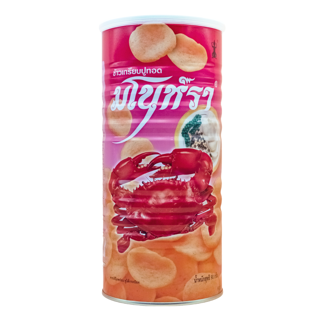 Bánh Snack Tôm/Cua Manora 90g (Lon Đỏ)