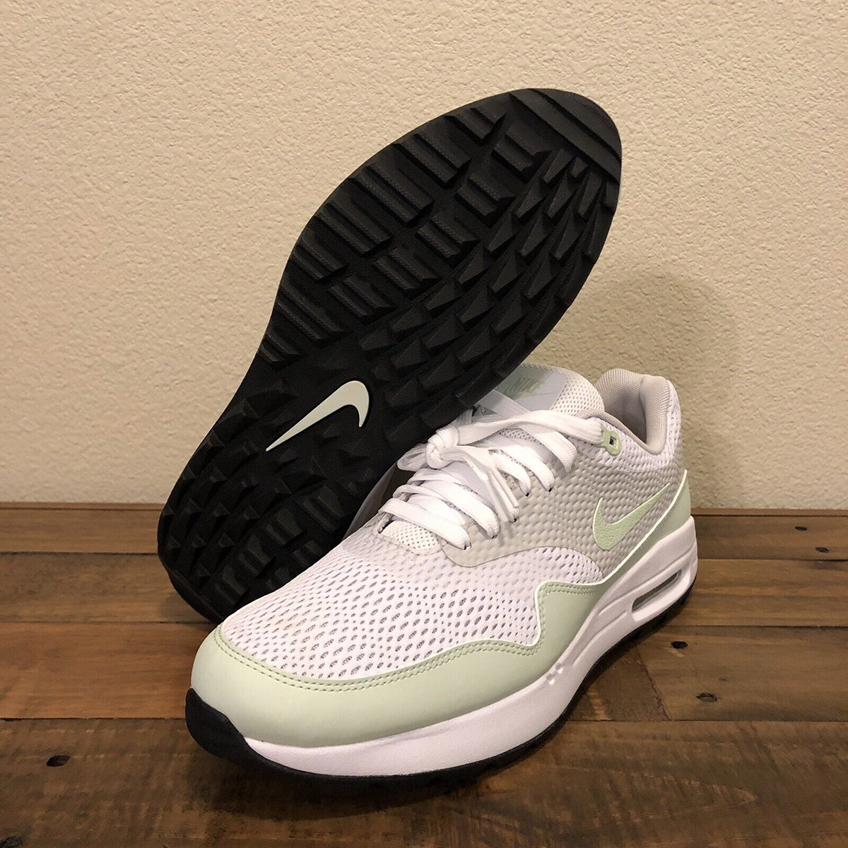 Giày đánh golf nam NIKE AIR MAX 1 G - WHITE/JADE AURA-NEUTRAL GREY-BLACK - 8.5 US