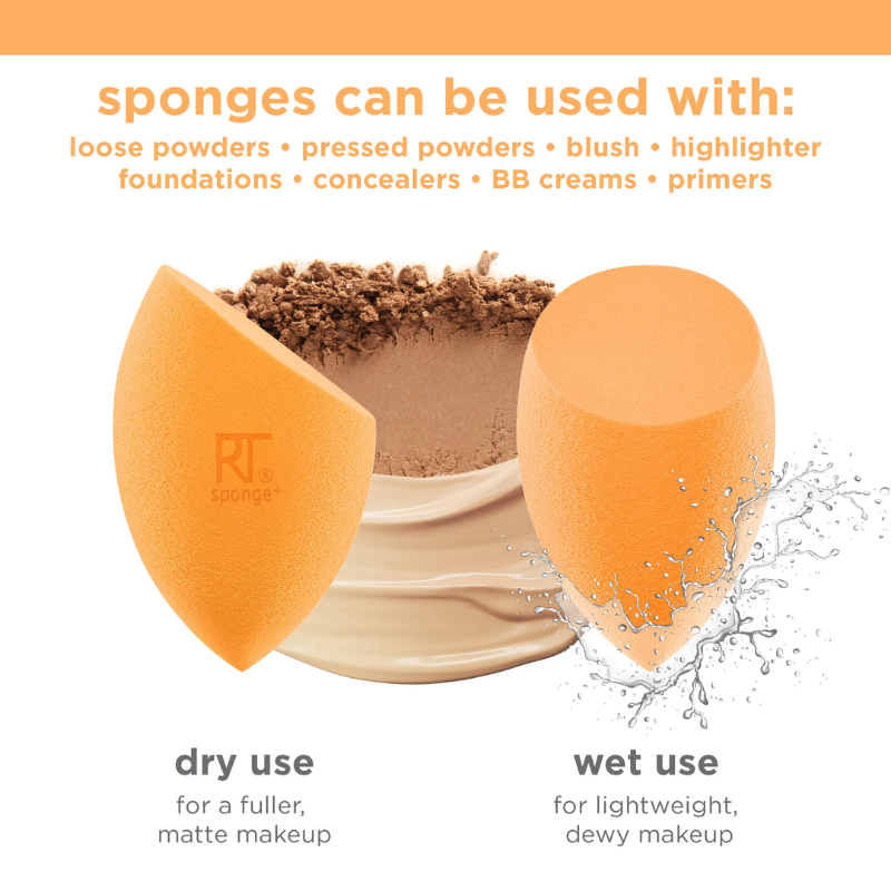 Mút trứng cam mẫu mới Real Techniques miracle complexion sponge