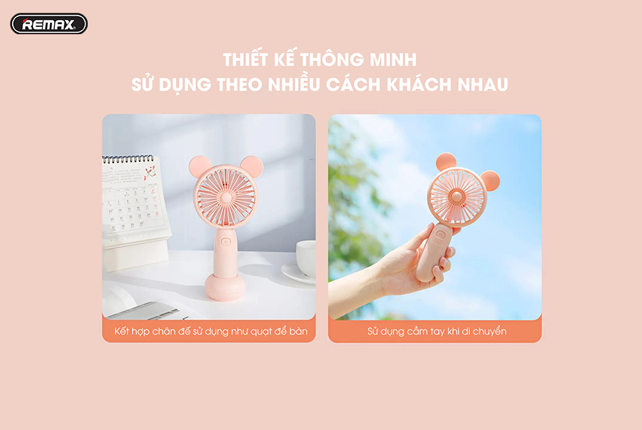 Quạt Cầm Tay Mini REMAX F-41 - Hàng Chính Hãng