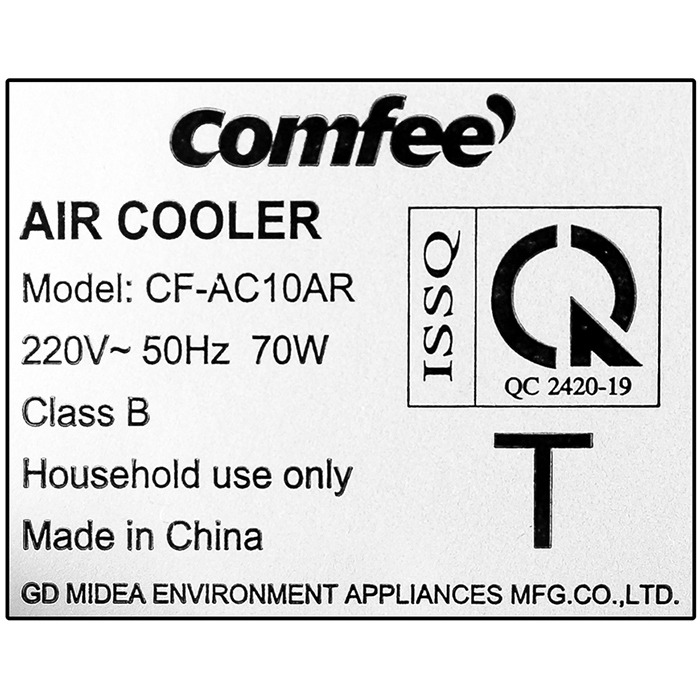 Quạt điều hòa Comfee CF-AC10AR - Hàng chính hãng