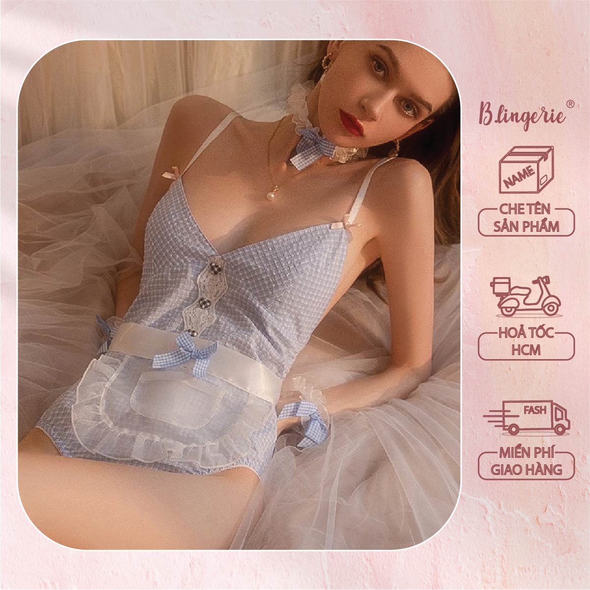 Bộ Bodysuit Cosplay Nàng Hầu - B.Lingerie