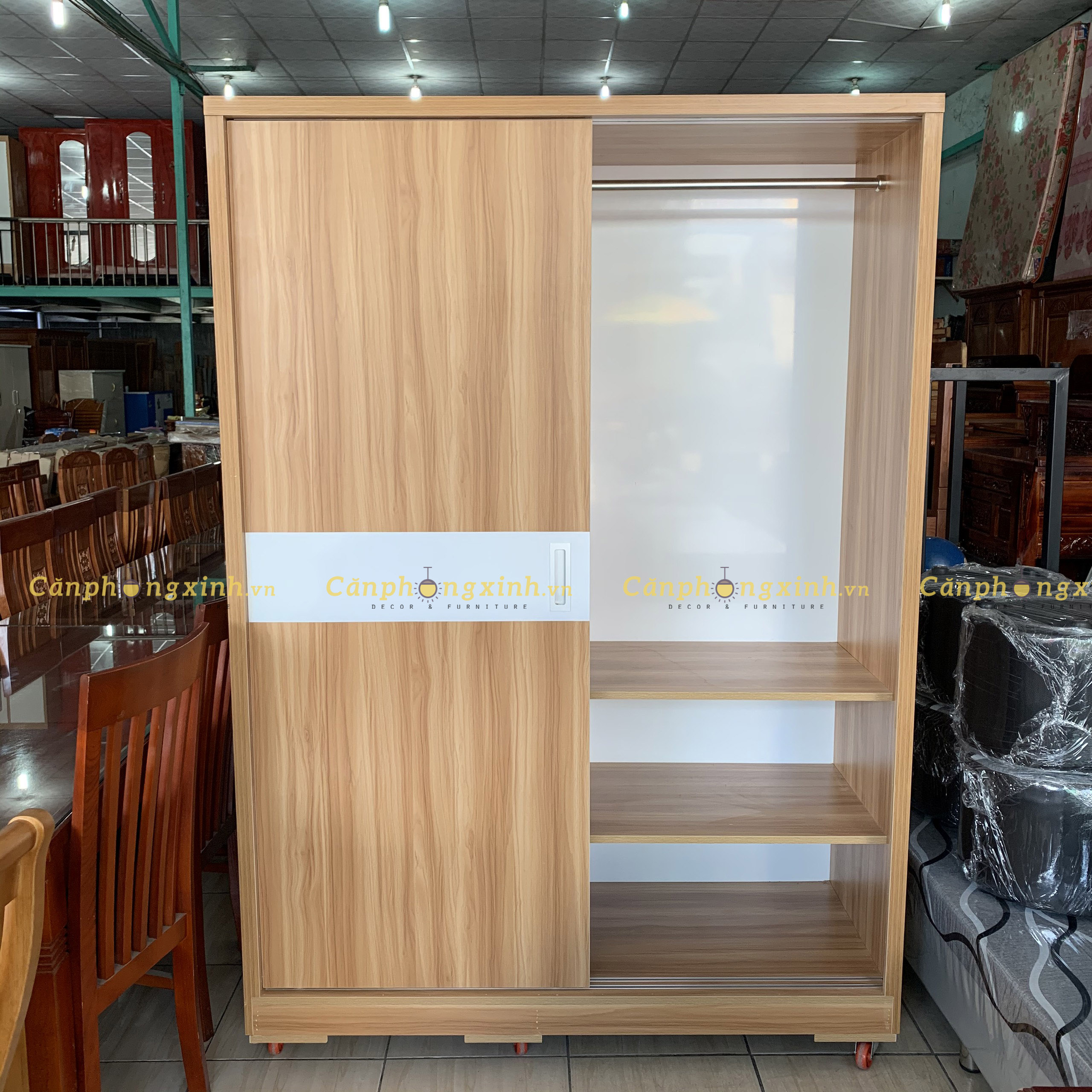 Tủ áo cửa lùa gỗ cn MDF CPX-T02
