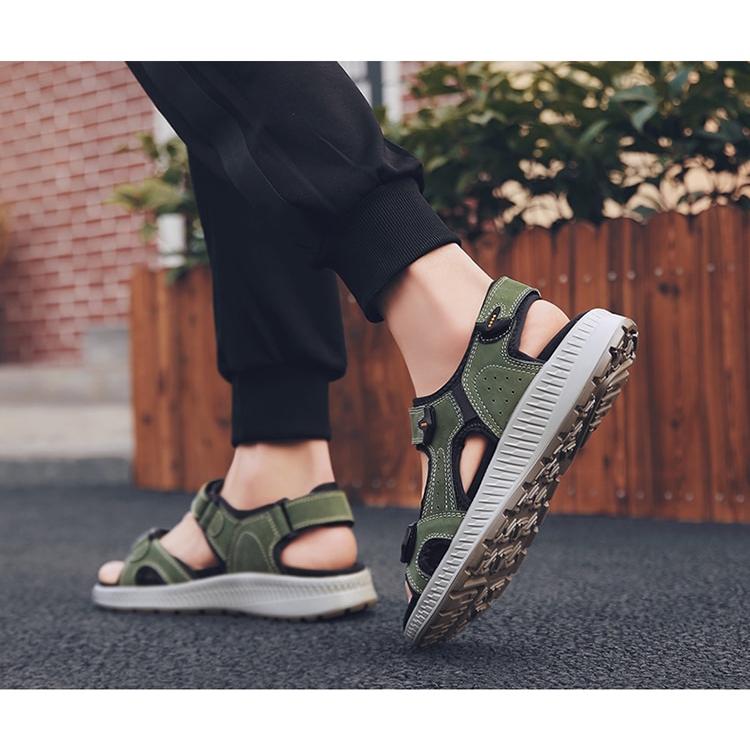Giày Sandal Da Đi Biển Thời Trang Cho Nam Size 38-48