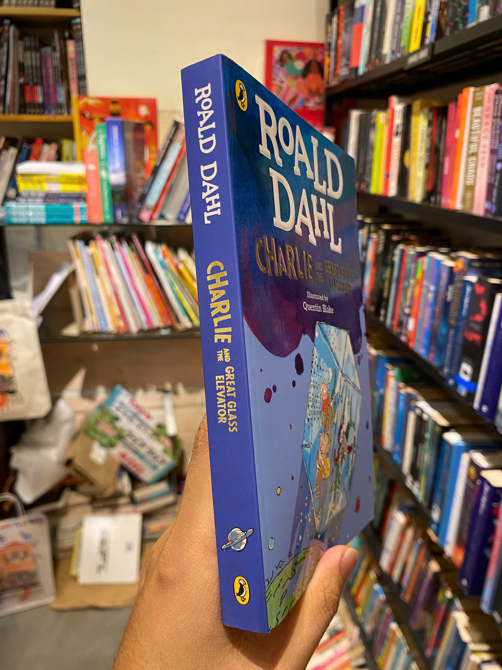 Sách - Charlie and The Great Glass Elevator by Roald Dahl | Childrens Fantasy Fiction / Ngoại văn Trẻ em Tiếng Anh