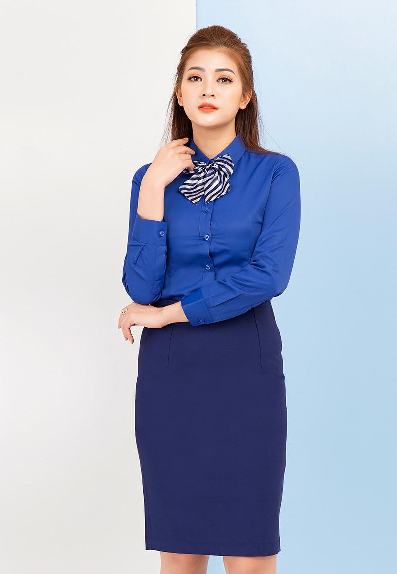Chân váy Bút chì Titishop CV02 Xanh Đen