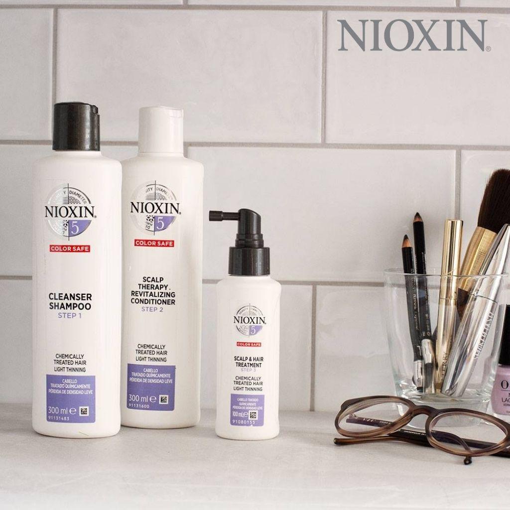 Bộ Chăm Sóc Tóc Nioxin 5 Dành Cho Tóc Tạo Kiểu, Thưa Mỏng, Rụng Nhẹ Bleached/Chemically Treated Hair With Light Thinning