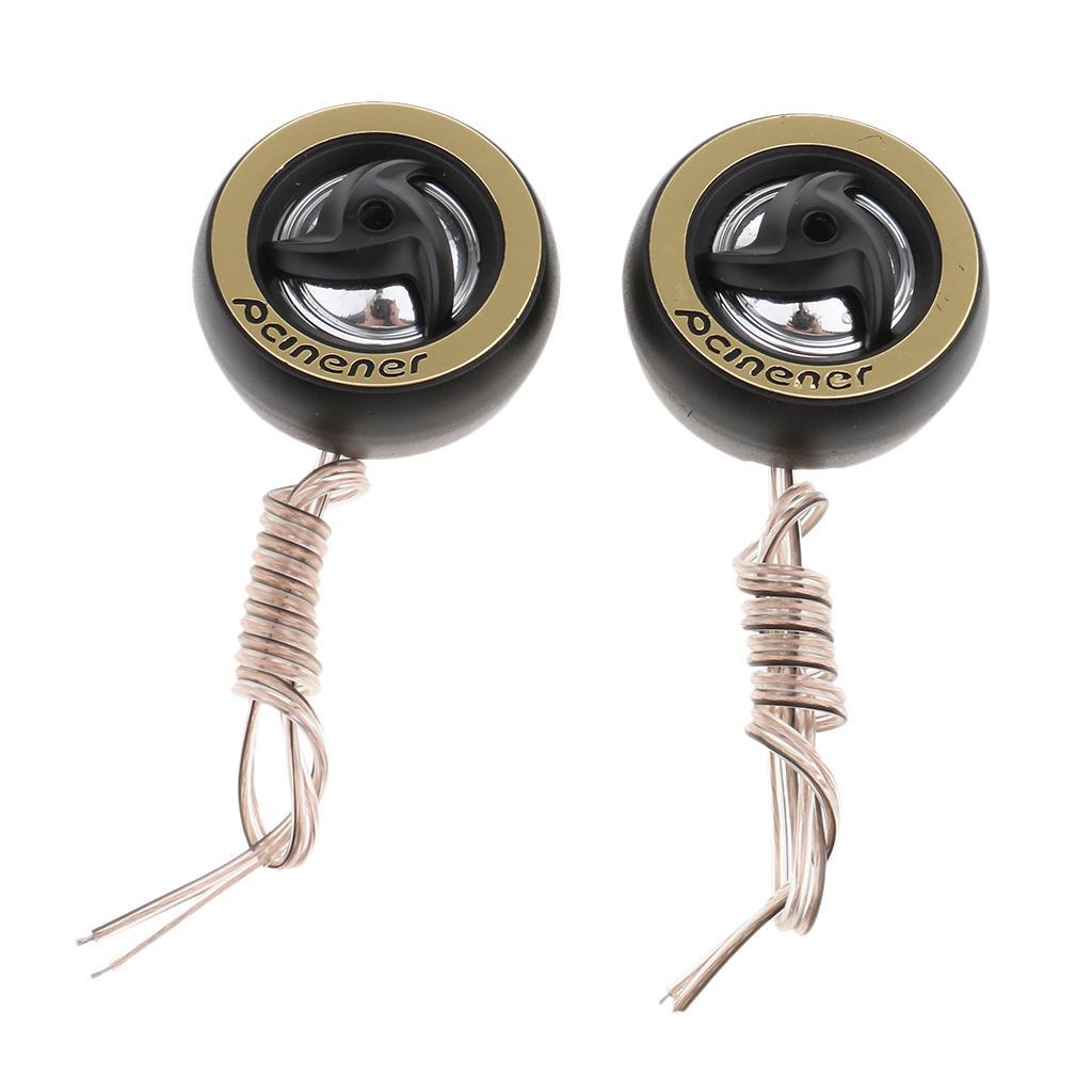 2PC Car Stereo Universal Speaker with Subwoofer Tweeter Cord