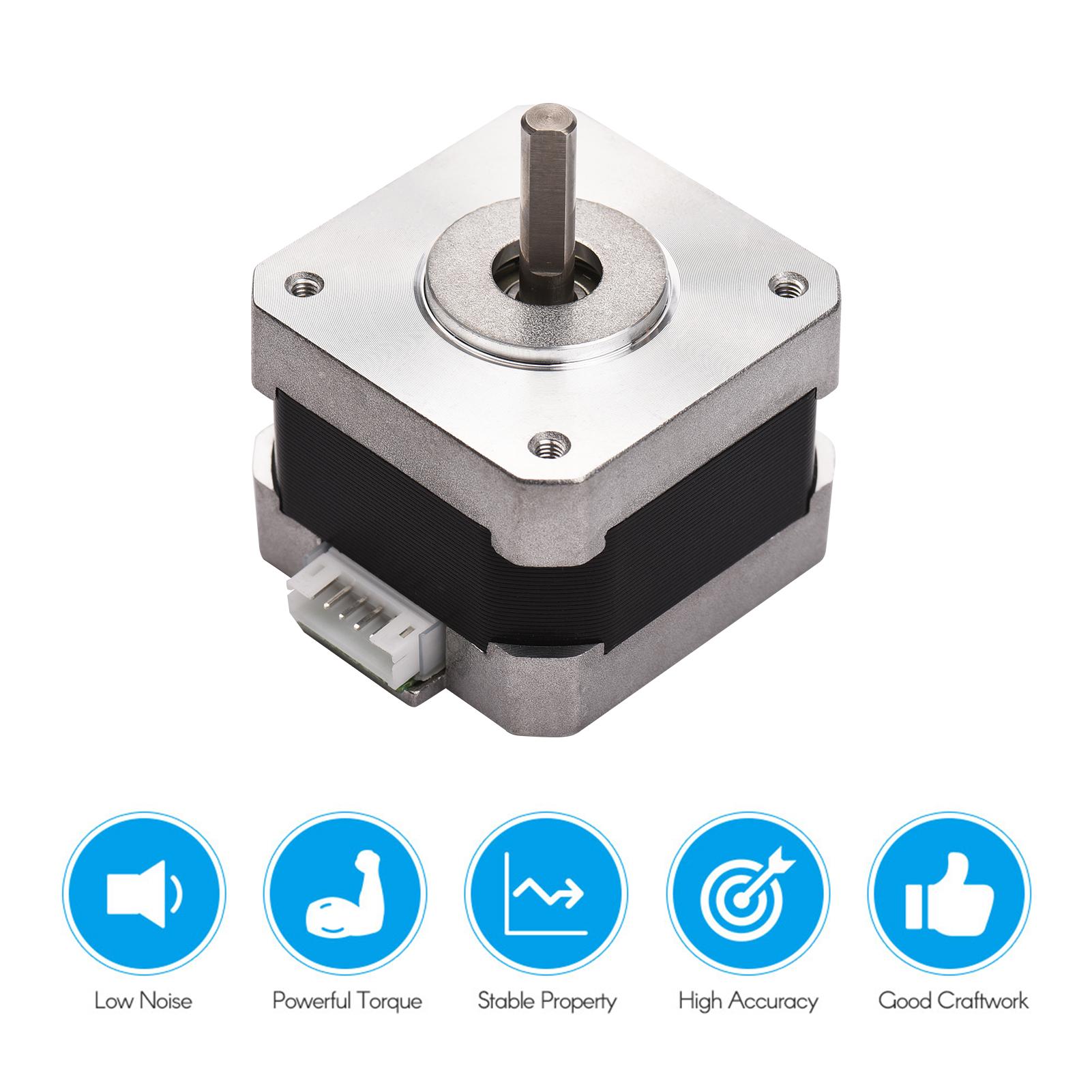 3D Printer Parts 42-34 Stepper Motor 2 Phase 1.8 Degree Step Angle 0.28N.M 0.8A Step Motor for CR-10 Series Printer