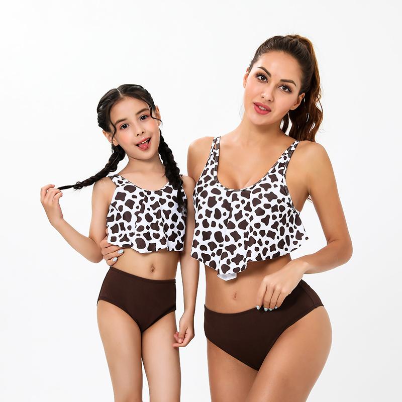 Phù Hợp Với Họ SwimwearMother Bơi Bikini Đồ Bơi Cho Mẹ Và Con Gái Đồ Bơi Nữ Trẻ Em Kid Cho Bé Bãi Biển Đồ Tắm