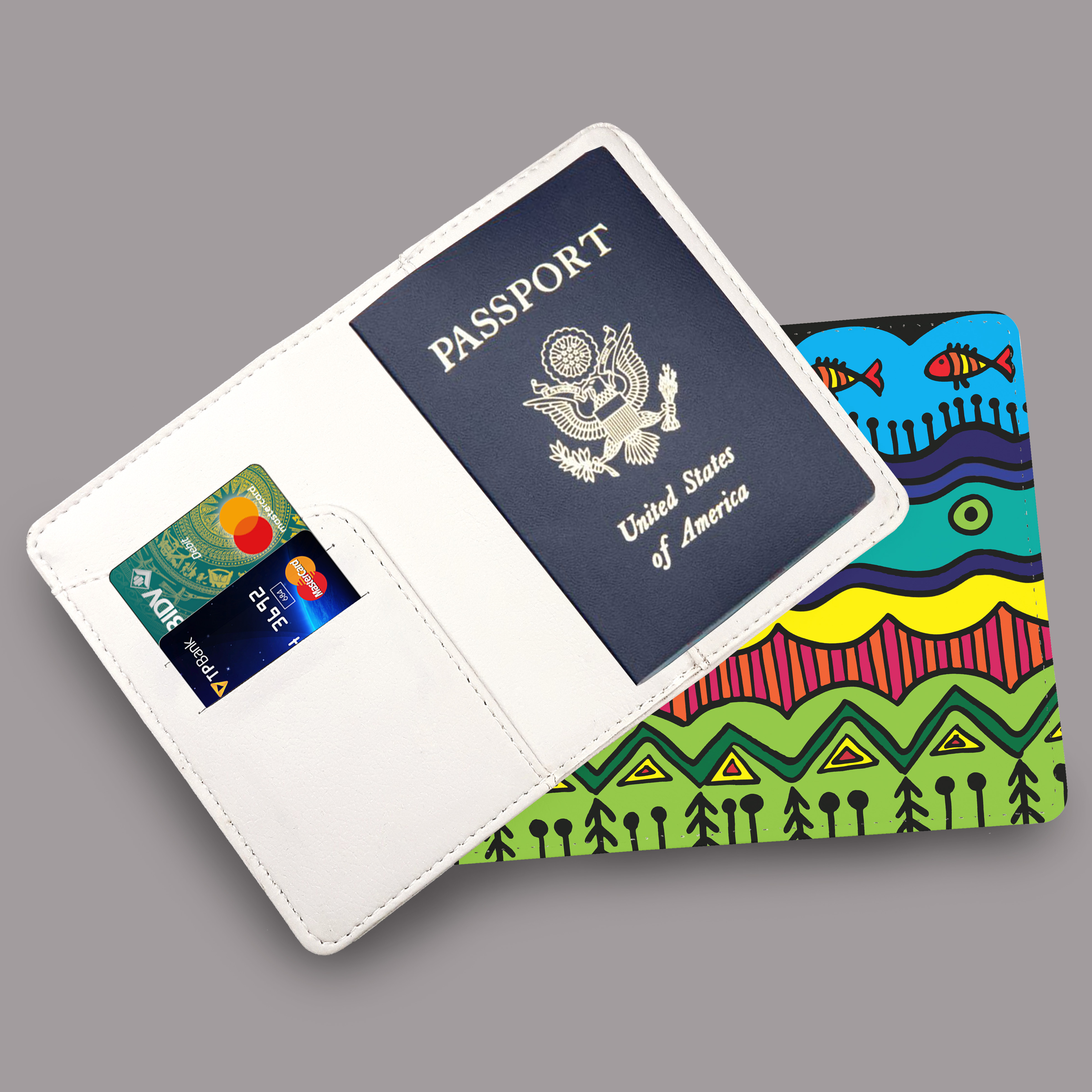 Bao Da Hộ Chiếu Du Lịch Hoạ Tiết Độc Đáo - Ví Đựng Passport Thời Trang - PPT065
