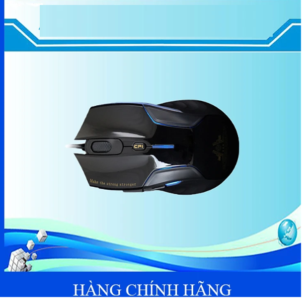 Chuột máy tính có dây Gaming Newmen N5000S (LED, Silent switch), Black.NEW V1 - Hàng chính hãng