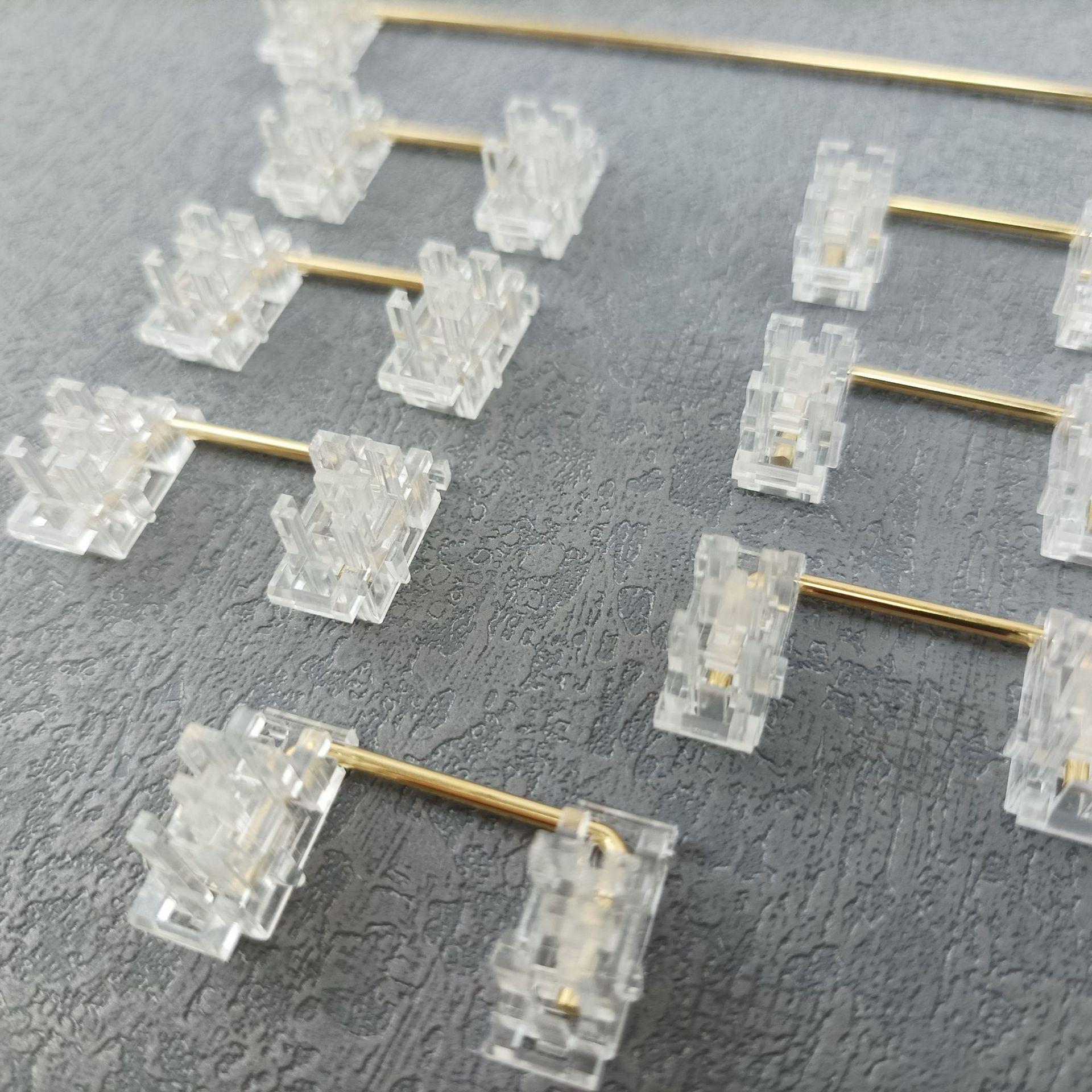 Trục vệ tinh bằng thép trong suốt khuyến mại với keycaps trong suốt là lựa chọn hàng đầu, bạn có thể tự lắp ráp bàn phím cơ tùy chỉnh theo cách thủ công