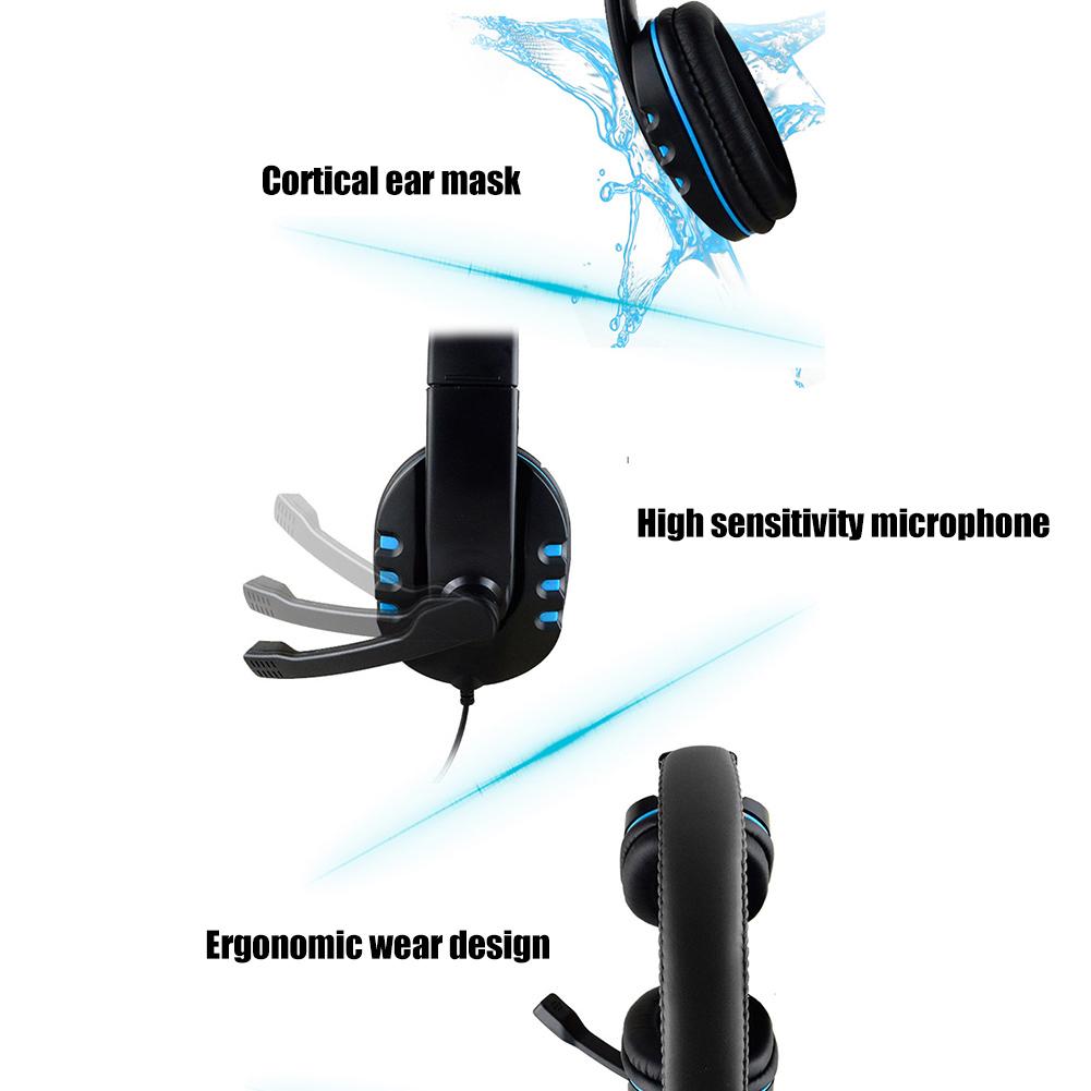 Chất Lượng Tốt Trên Tai Tai Nghe Game Thủ Stereo Bass Sâu Tai Nghe Chơi Game Chụp Tai Kèm Micro Cho Máy Tính Máy Tính Laptop Notebook
