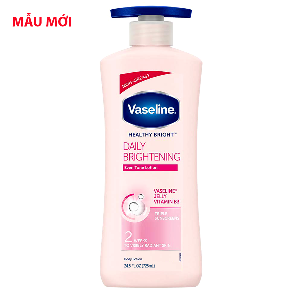 Sữa dưỡng thể Vaseline dưỡng trắng da 725ml