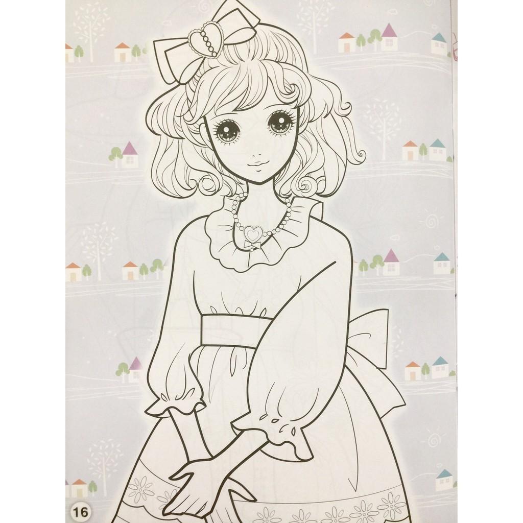 Tô Màu Công Chúa Xinh Đẹp  Công Chúa Đồng Quê - Bản Quyền