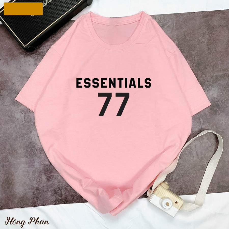Áo Thun Nữ Tay Lỡ In Chữ ESSENTIALS 77