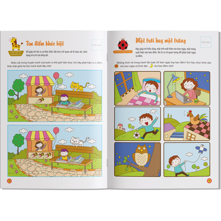 Hình ảnh Học Toán Thật Đơn Giản: 3-4 tuổi – Tập 1 (Tái Bản)