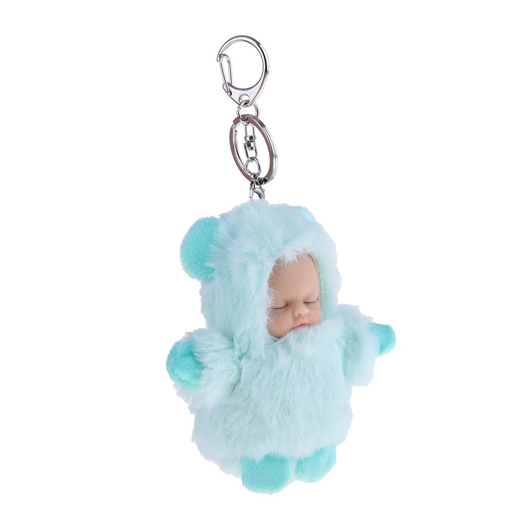 Cute Sleeping Baby Doll Key Chain Keyring Bags Car Charm Pendant