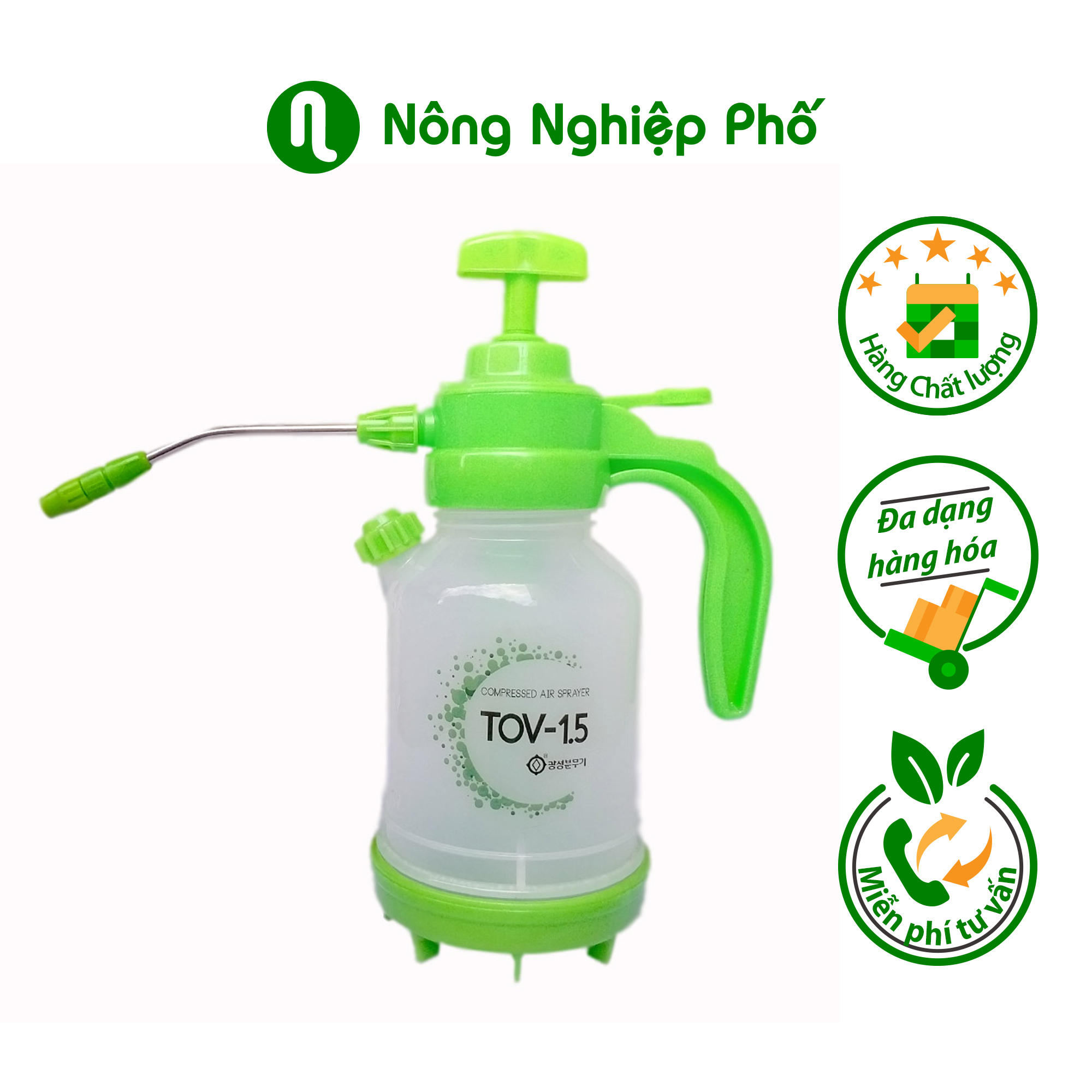 Bình 1.5 lít, bình xịt, bình phun Hàn Quốc - Bình 1.5 lít